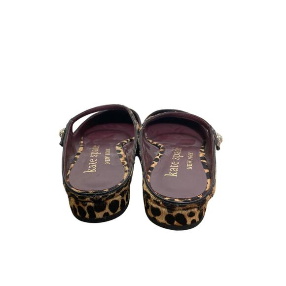 Kate Spade Cheetah Print Animal Fur Flat sz 8 - Picture 2 of 3